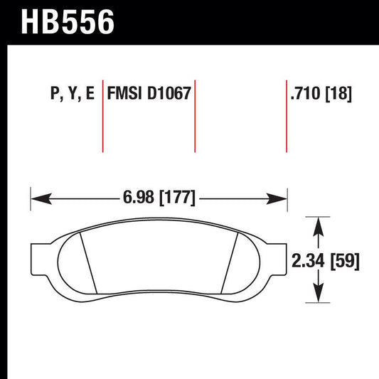 Hawk HB556P.710 Superduty Truck/SUV Severe-Duty Pad - Shifted Motorsports