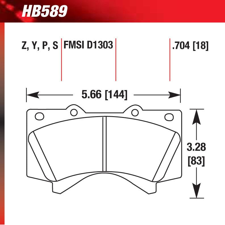 Hawk HB589P.704 SD Superduty Truck/SUV Severe-Duty Pad - Shifted Motorsports
