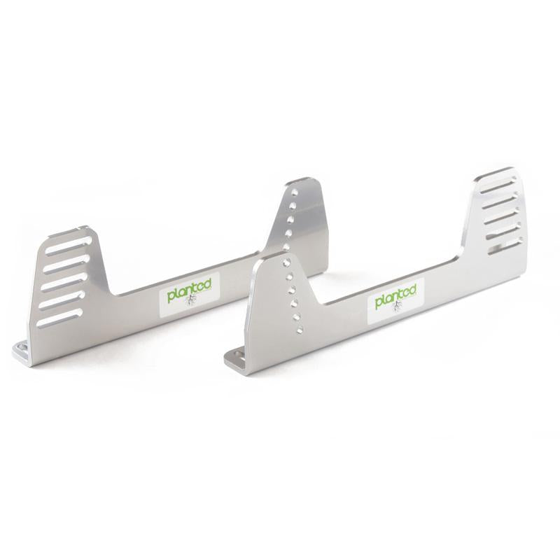 Planted Universal Aluminum Side Mount - Grey, Straight - Shifted Motorsports