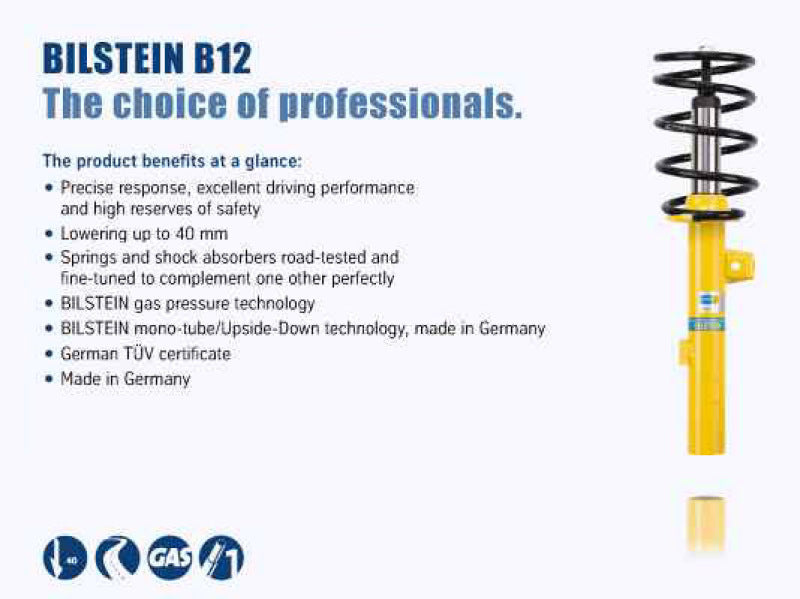 Bilstein B12 (Pro-Kit) 05-10 Volkswagen Jetta (All) Front & Rear Complete Suspension Kit